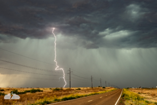 Lightning along Route 66 west of San Jon, New Mexico. Lightning along Route 66 west of San Jon, New Mexico.