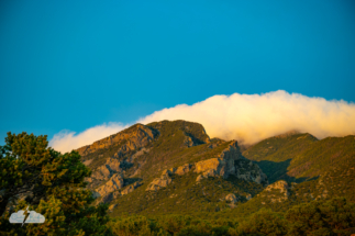 I was fascinated by the clouds that formed on the mountaintops.