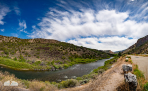 The Rio Grande runs through New Mexico on its way south, and we paralleled it for a while.