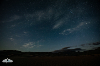 We went to the dunes to see the stars - and caught satellites.
