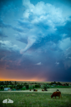 A strange little funnel formed.