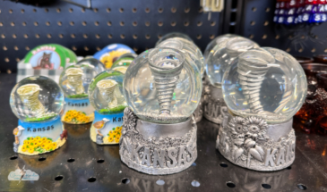 Truck stop souvenirs of Tornado Alley.