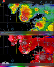 A tornado occurred northeast of us at Wellfleet, but we couldn't see it.