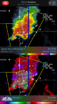 The storm developed a hook on radar.