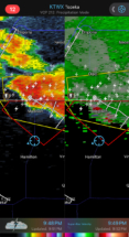 A tornado was reported, but we didn't see it with our eyes, though we'd glimpsed a lot of suggestive lowerings. A tornado was reported, but we didn't see it with our eyes, though we'd glimpsed a lot of suggestive lowerings.