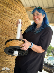 Alethea added twine to the ball.