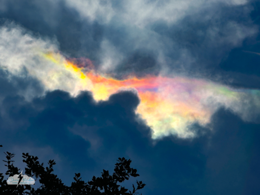 Cloud iridescence above central Florida storms on July 4. Cloud iridescence above central Florida storms on July 4.