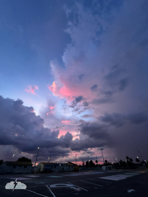 A dramatic sunset on June 14. A dramatic sunset on June 14.