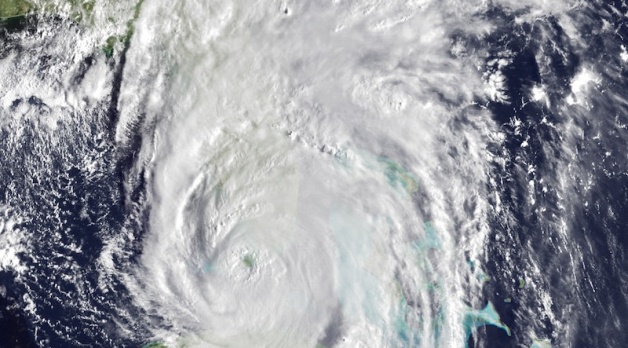 10 September 2017: Hurricane Irma whips the coast in east-central Florida