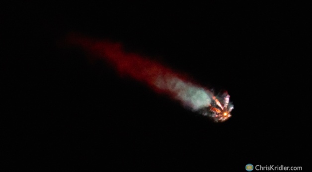 23 April 2021: SpaceX Falcon 9 with Crew Dragon heads for the ISS in pretty pre-dawn launch