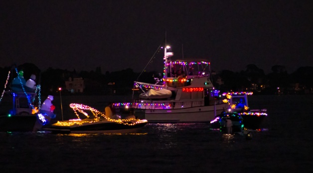 Small-town (Florida) fun at the holidays means Christmas boat parades