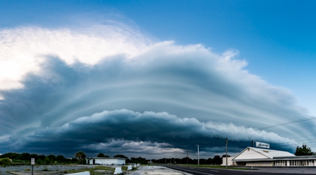 20 July 2022: Gorgeous layered shelf cloud on Florida’s Space Coast