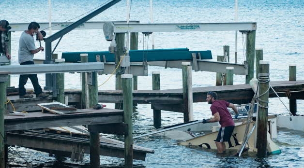 Hurricane Nicole damage and a rocket launch on the Space Coast