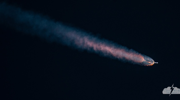 8 December 2022: SpaceX sunset launch and booster landing at Cape Canaveral