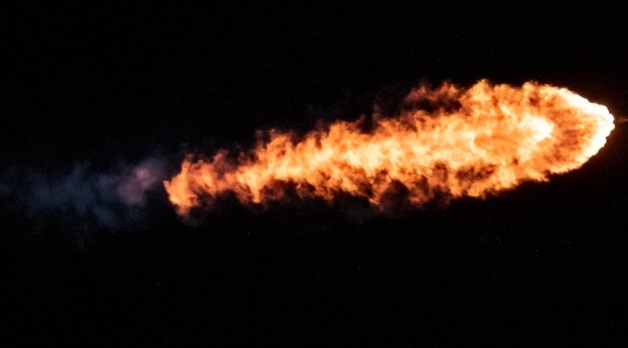 30 April 2023: SpaceX Falcon Heavy rocket launch at twilight