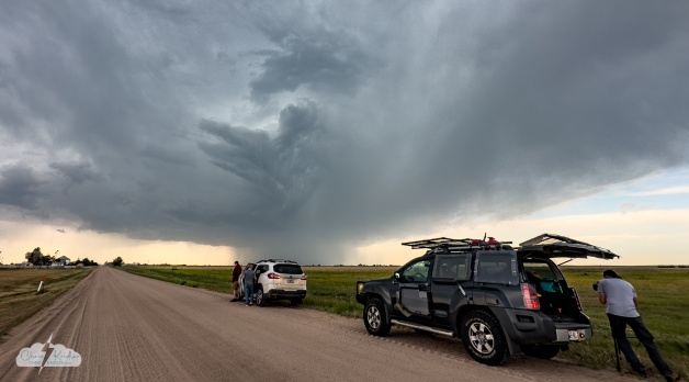 Our storm chasing crew in Kirk, Colorado, on May 25, 2025.