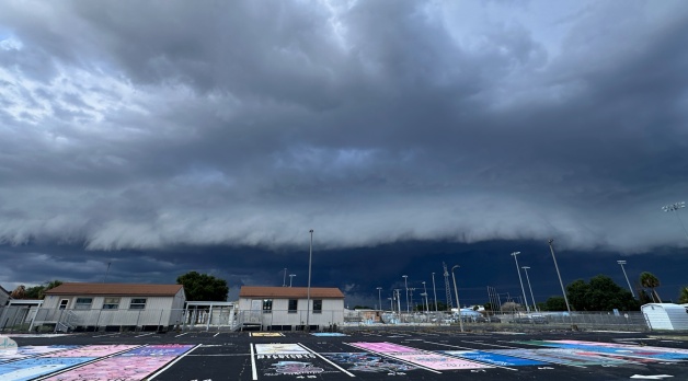 13 July 2026: Severe storm with shelf cloud swoops through Space Coast