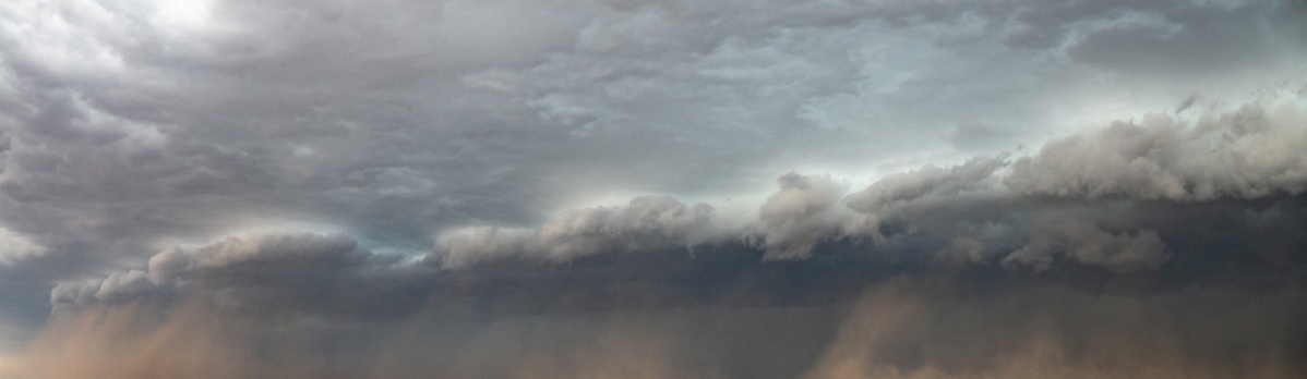 The beginnings of the haboob near Dumas, Texas, May 23, 2026.